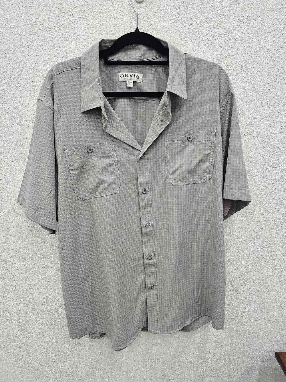 Orvis Men’s Short-Sleeve Button-Up Shirt - Light Gray
